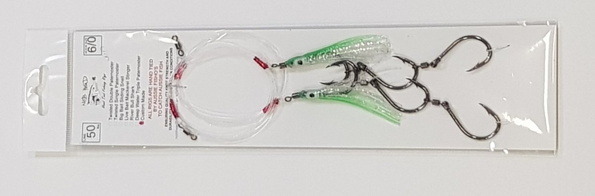 NOB HEAD Pillie Floater 50lb 6/0 Gang Green - Bait Tackle Store