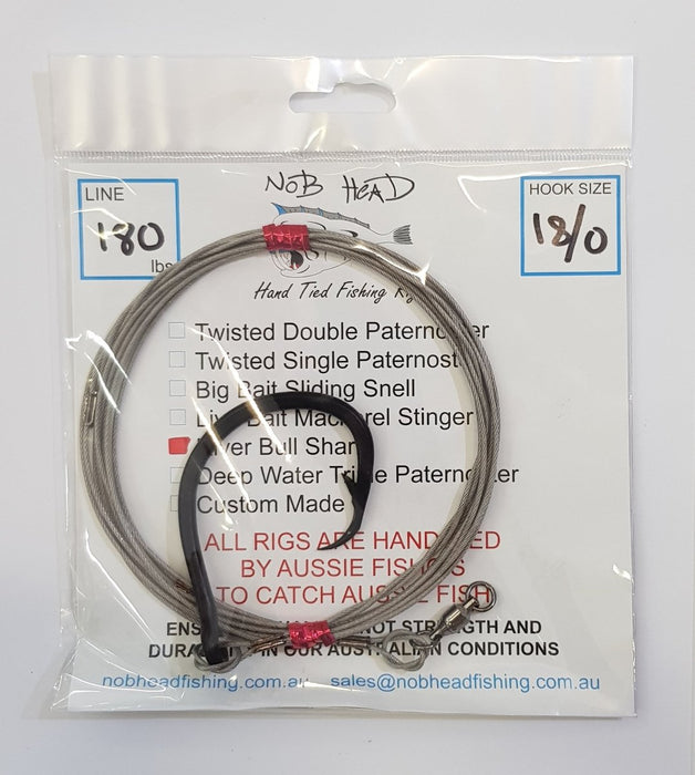 NOB HEAD River Bull Shark Rig 18/0 400lb - Bait Tackle Store