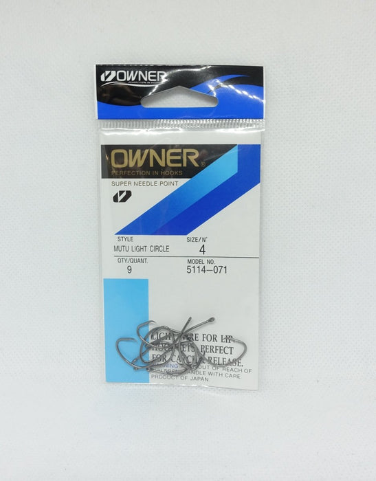 OWNER 5114 Mutu Light Circle Hooks #4 - Bait Tackle Store