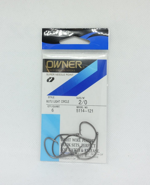 OWNER 5114 Mutu Light Circle Hooks #2/0 - Bait Tackle Store