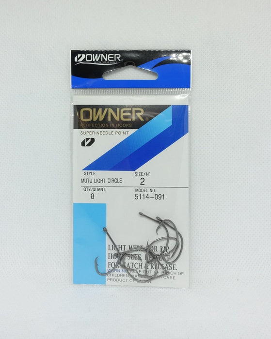 OWNER 5114 Mutu Light Circle Hooks #2 - Bait Tackle Store