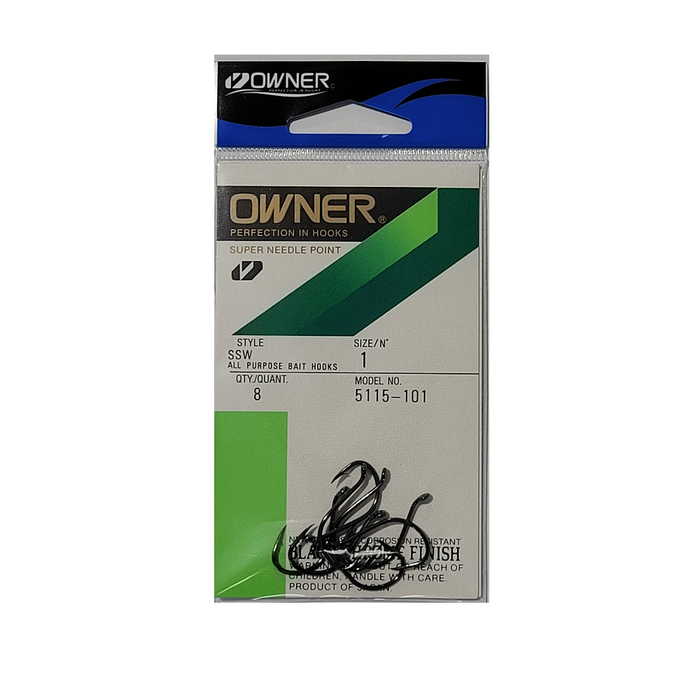 OWNER 5115 OH SSW Hooks #1 - Bait Tackle Store