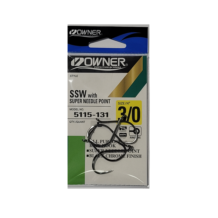 OWNER 5115 OH SSW Hooks #3/0 - Bait Tackle Store