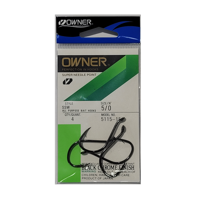 OWNER 5115 OH SSW Hooks #5/0 - Bait Tackle Store