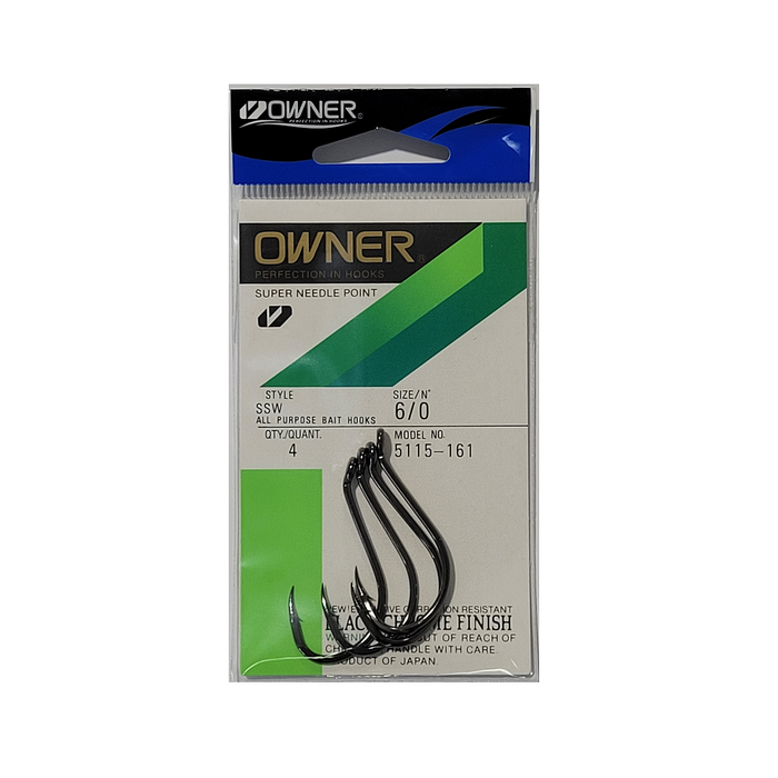 OWNER 5115 OH SSW Hooks #6/0 - Bait Tackle Store