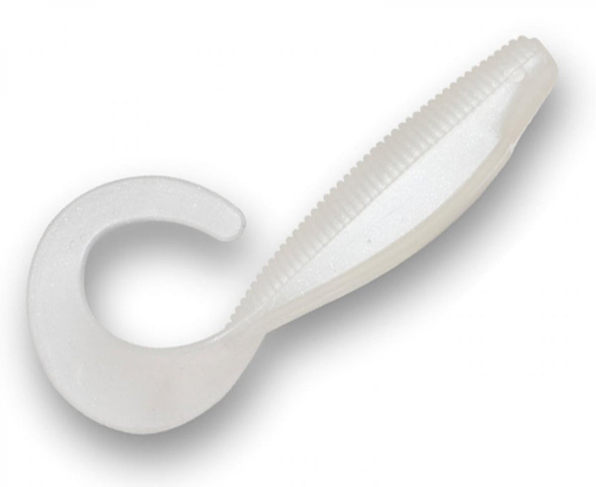 ZMAN StreakZ Curly TailZ 4" Pearl - Bait Tackle Store