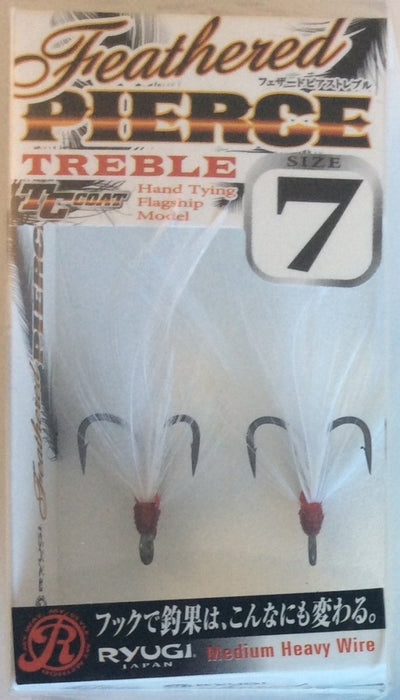 RYUGI HFP046 Feathered PIERCE TREBLE #7 - Bait Tackle Store