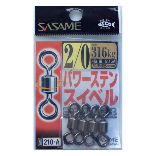 SASAME 210-A Power Stain Swivel #2/0 316kg - Bait Tackle Store