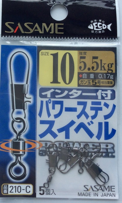 SASAME 210-C Power Stain Swivel #10 - Bait Tackle Store