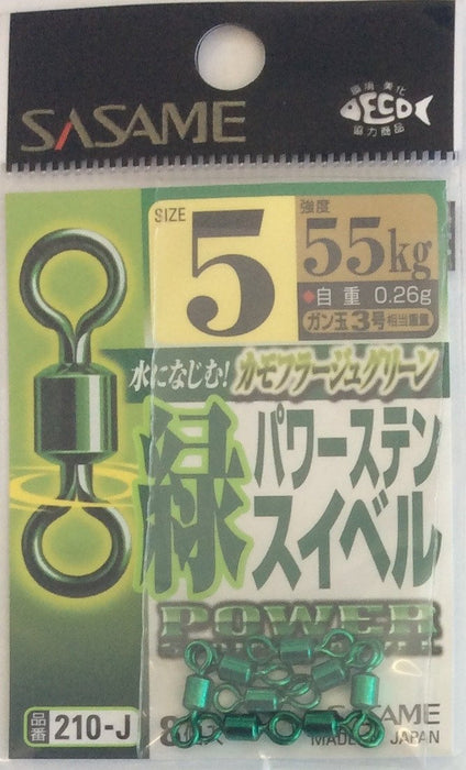SASAME 210-J Power Stain Swivel #5 55kg - Bait Tackle Store