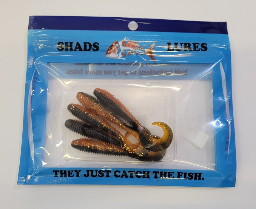 SHADS LURES 3" Ribbed Candy Grubs - Bait Tackle Store