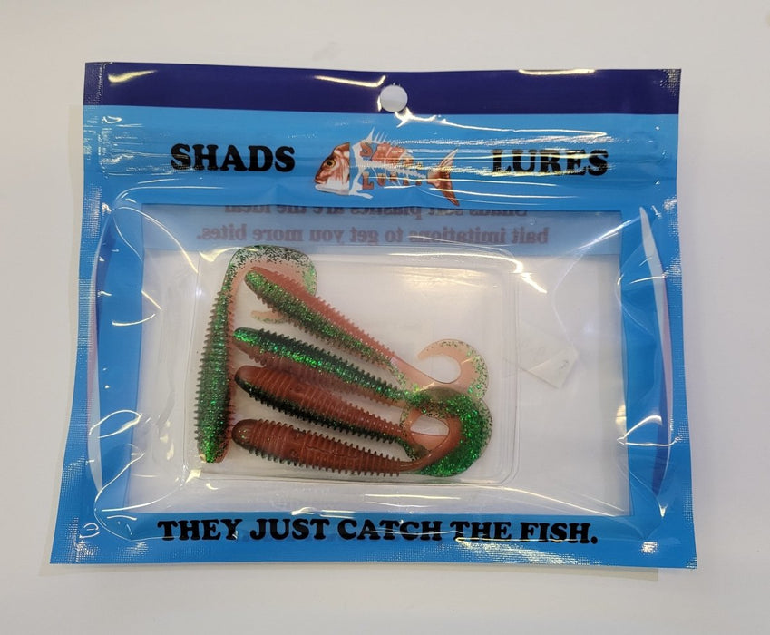 SHADS LURES 3" Ribbed Candy Grubs - Bait Tackle Store