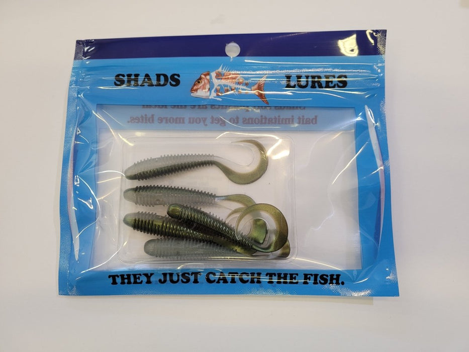 SHADS LURES 3" Ribbed Candy Grubs - Bait Tackle Store