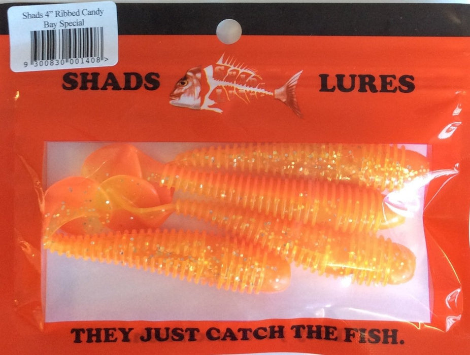 SHADS LURES 4" Ribbed Candy - Bait Tackle Store