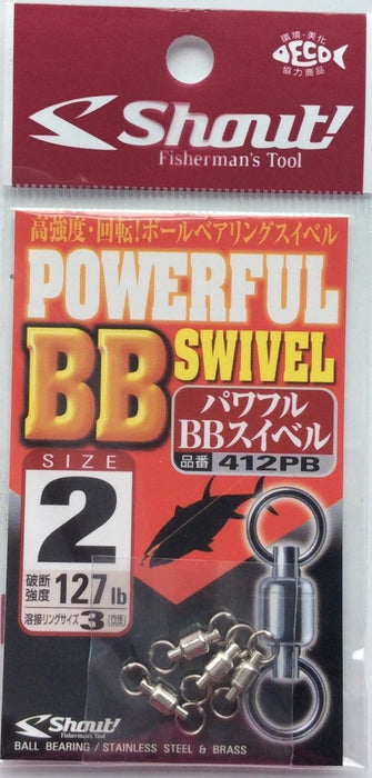SHOUT 412PB Powerful BB Swivel - Bait Tackle Store