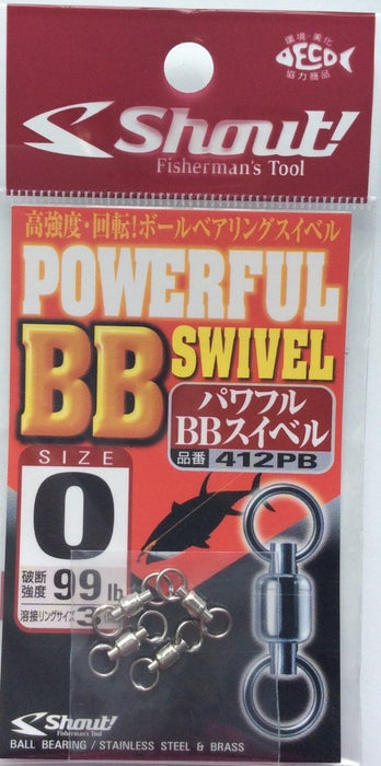 SHOUT 412PB Powerful BB Swivel - Bait Tackle Store