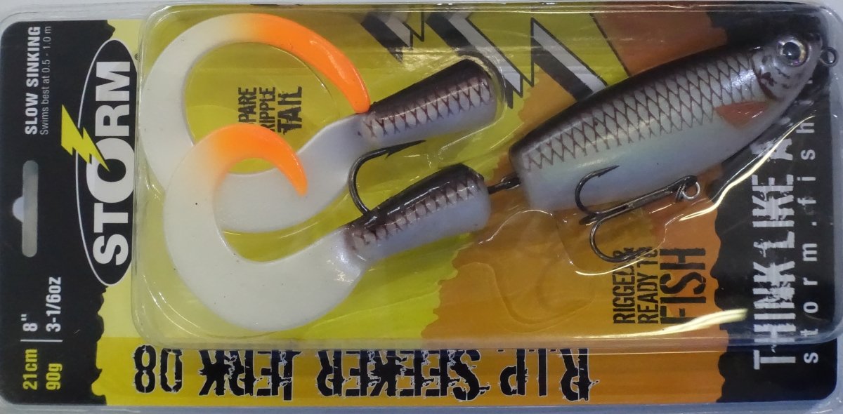 STORM R.I.P. Seeker Jerk 08 Dark Gray White - Bait Tackle Store