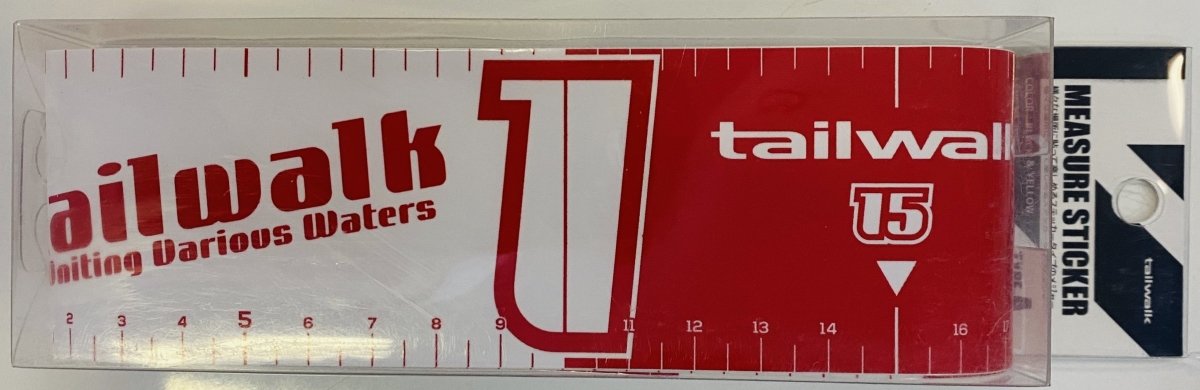 Tailwalk Measure Sticker Type-A (80cm) White/Red - Bait Tackle Store
