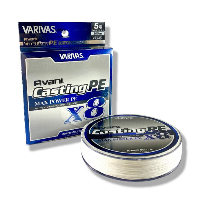 VARIVAS Avani Casting PE Max Power X8 300m #5 78lb - Bait Tackle Store