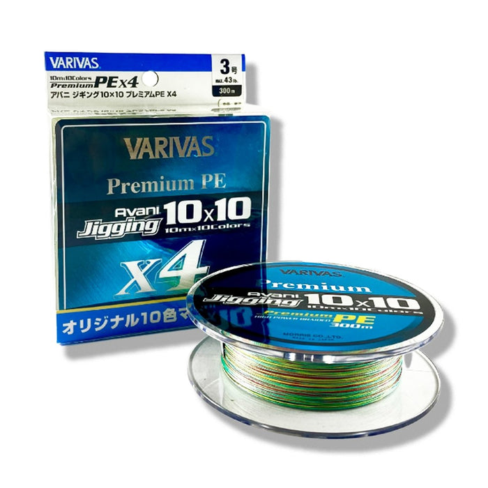 VARIVAS AVANI JIGGING 10X10PREMIUM PE X4 300M 3 - Bait Tackle Store