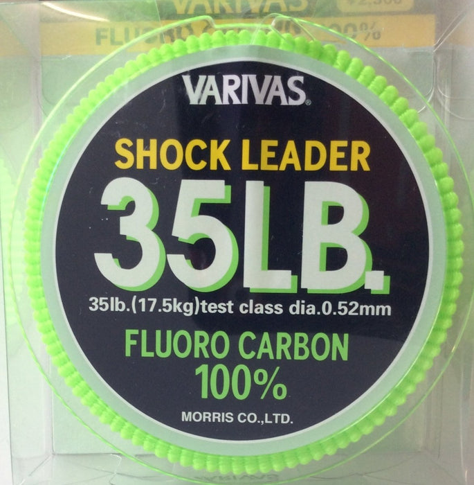 VARIVAS Shock Leader Fluorocarbon 100% 35lb 30m - Bait Tackle Store