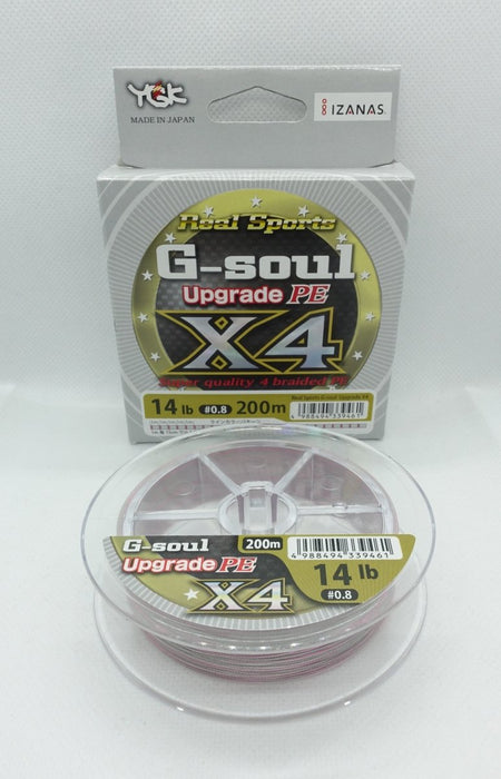 YGK G-Soul Upgrade PE X4 200m #0.8 14lb 200m - Bait Tackle Store