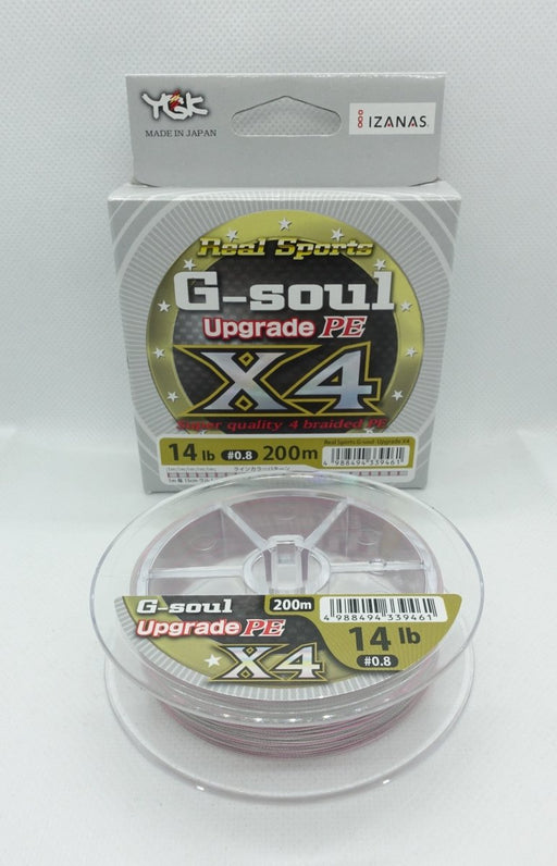 YGK G-Soul Upgrade PE X4 200m #0.8 14lb 200m - Bait Tackle Store