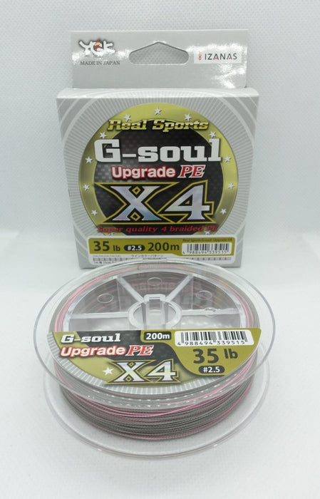 YGK G-Soul Upgrade PE X4 200m #2.5 35lb 200m - Bait Tackle Store
