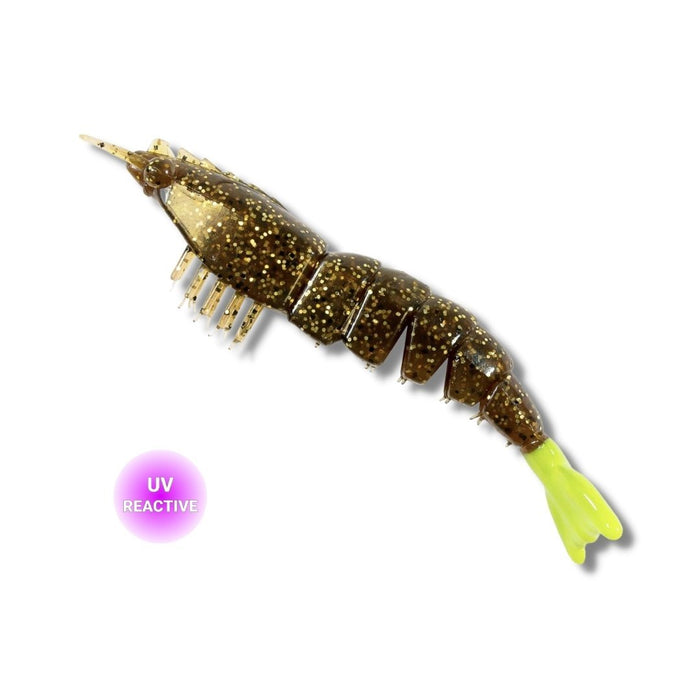 ZMAN EZ ShrimpZ 3.5" Unrigged Rootbeer/Chart Tail - Bait Tackle Store